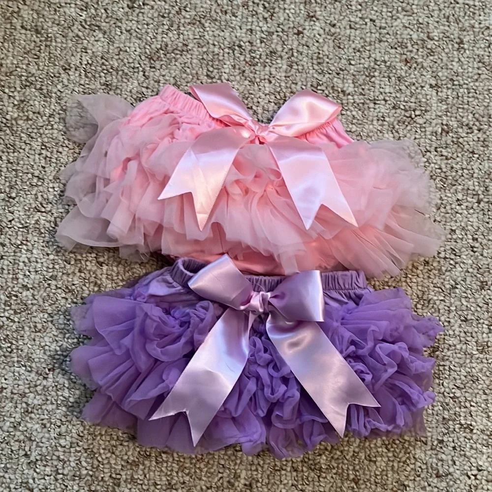 Pink and Purple Ruffle Diaper Covers - Kids Accessories